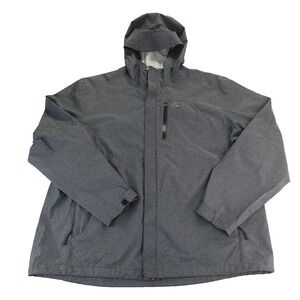 Paradox Jacket Mens XXL Gray Hooded Waterproof Rain Shell Outdoor Hiking